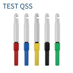 QSS 5pcs multimetro Test Pin sonda strumento diagnostico isolamento filo Piercing Tester accessori per la riparazione della punta dell'ago Q.30009H