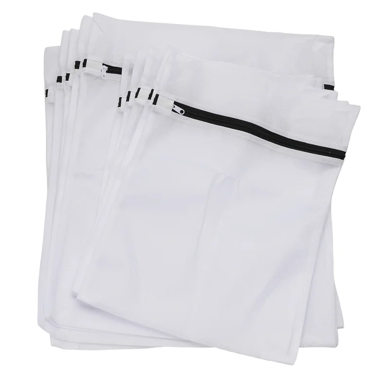 10 sacos de lavanderia para máquina de lavar, sacos de malha com zíper, sacos de lavanderia para blusas, sutiãs, meias (5S + 5L) QUENTE!