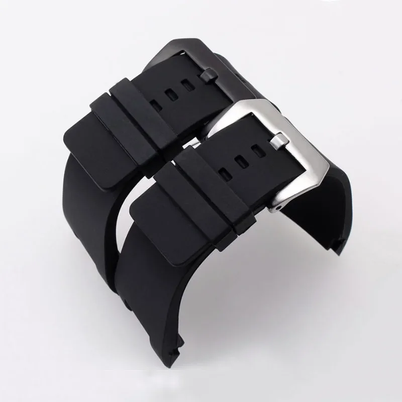 32*18mm Rubber Watch Strap For Diesel DZ1216 DZ1273 DZ4246 DZ4287 Men High Quality Notch Watchband Waterproof Silicone Bracelet