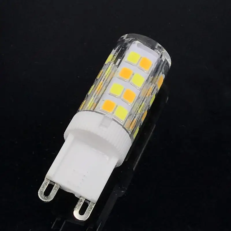 Ceramic Dimmable LED Light Source Tri-Color Changing PC Cover G4 G9 E14 7W 220V 700LM SMD2835