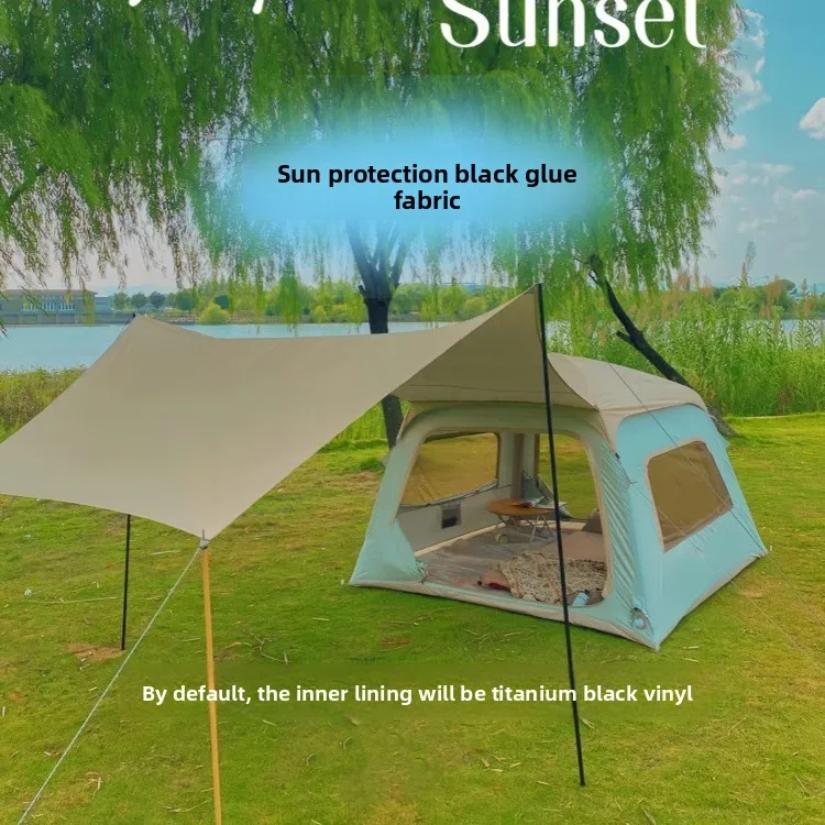 Outdoor inflatable tent, park camping, fully automatic inflatable tent seat recliner