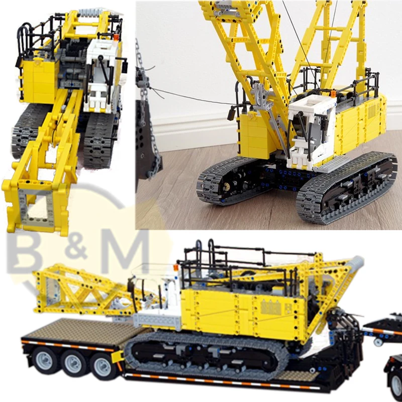 2023 New Heavy Duty Truck Crane 4519PCS Model Buiding Kit Block Self-locking Bricks Birthday Christmas Gift