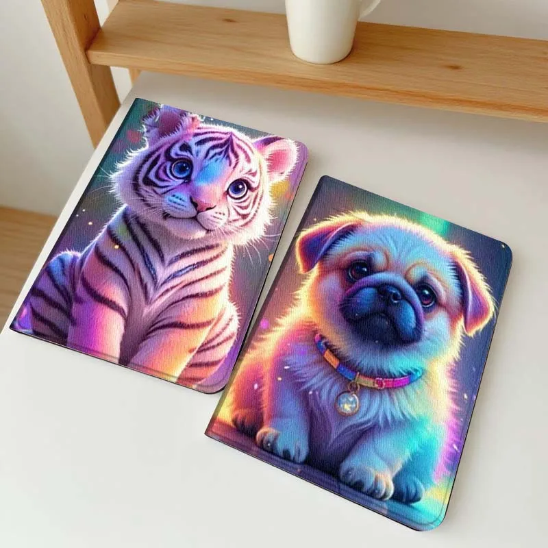 Cartoon Cute Dog Tiger Gift For Samsung Galaxy Tab A7 A A8 A9 A11 S6 S11 10.1 10.4 10.5 Inch Lite PLus Soft Tablet Case