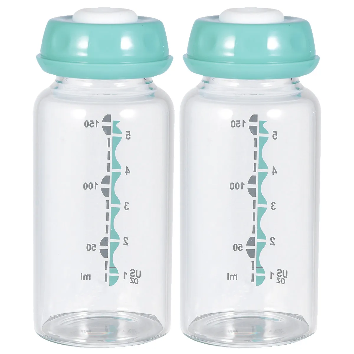 

2 шт. портативные стеклянные бутылочки для кормления младенцев с широким горлышком, с системой против колик, легко моются