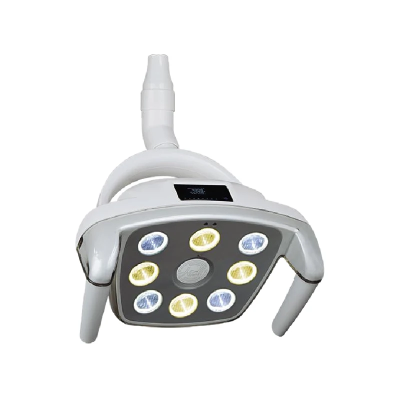 Dental Chair Oral Lamp Unit Shadowless 8 LED Dual color temperature Surgical Lamp Manual/Induction Adjustable Brightness