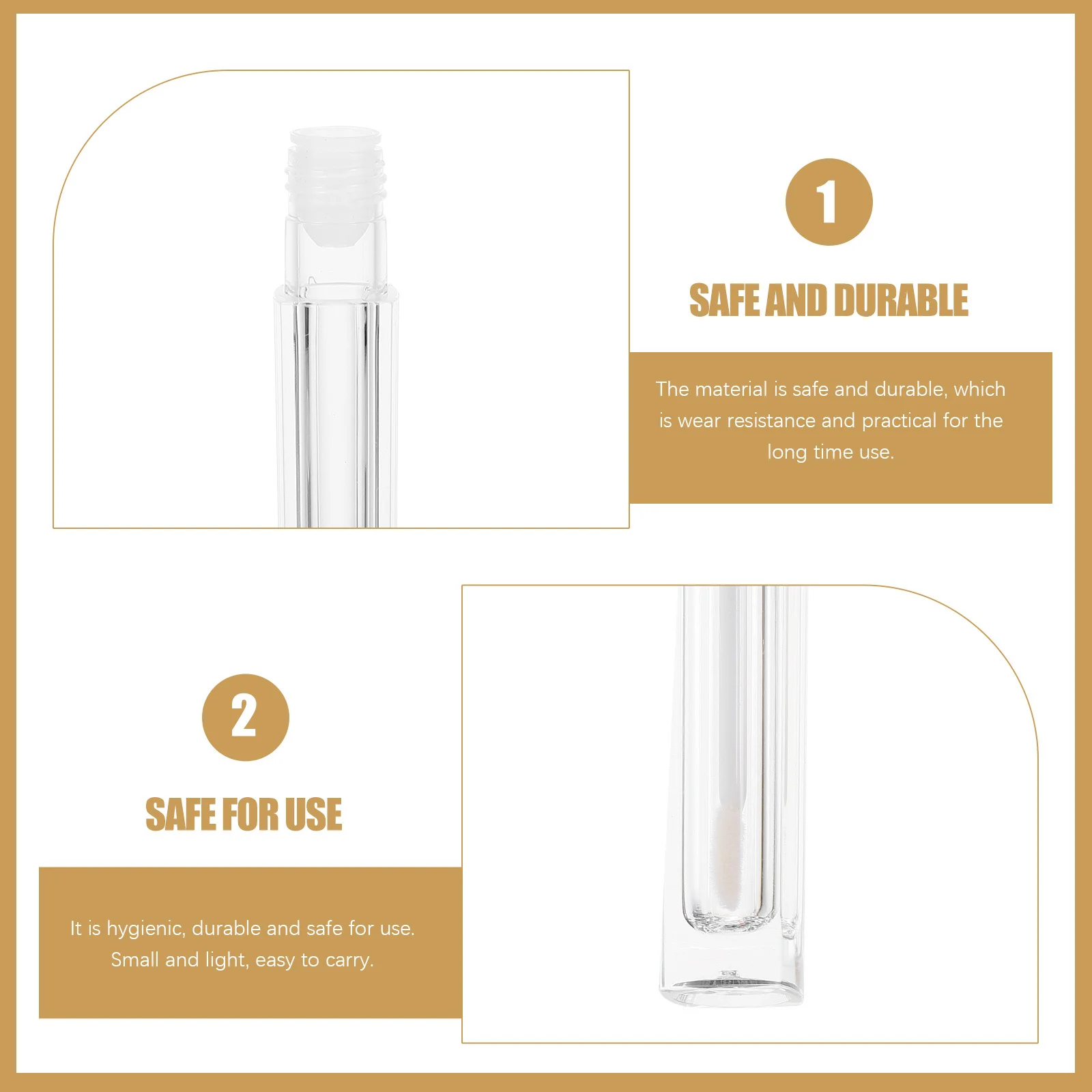 15 contenitori per lucidalabbra, tubi di plastica durevoli ricaricabili, bottiglie portatili per balsamo per labbra per bottiglie riutilizzabili fai da te