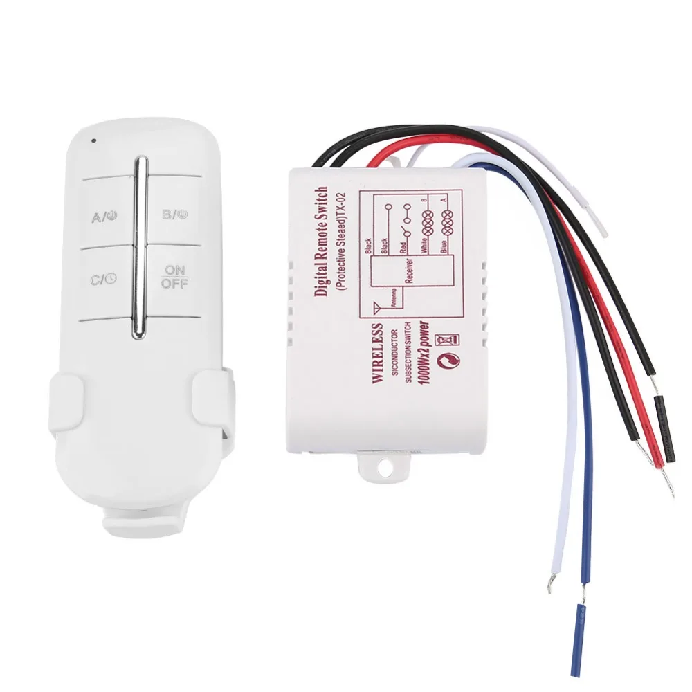 

Система приемника 220 В, переключатель дистанционного управления, 1/2/3/4 способа включения/выключения, переключатель приемника, цифровой переключатель управления, вытяжные вентиляторы