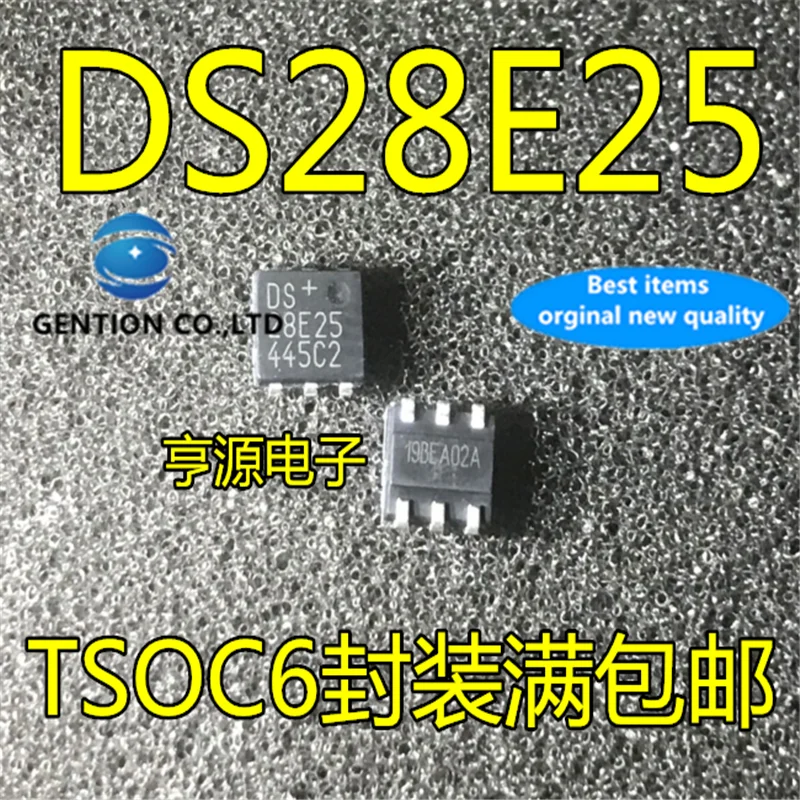 

5 шт. DS28E25 DS28E25P+T TSOC6 в наличии 100% новые и оригинальные