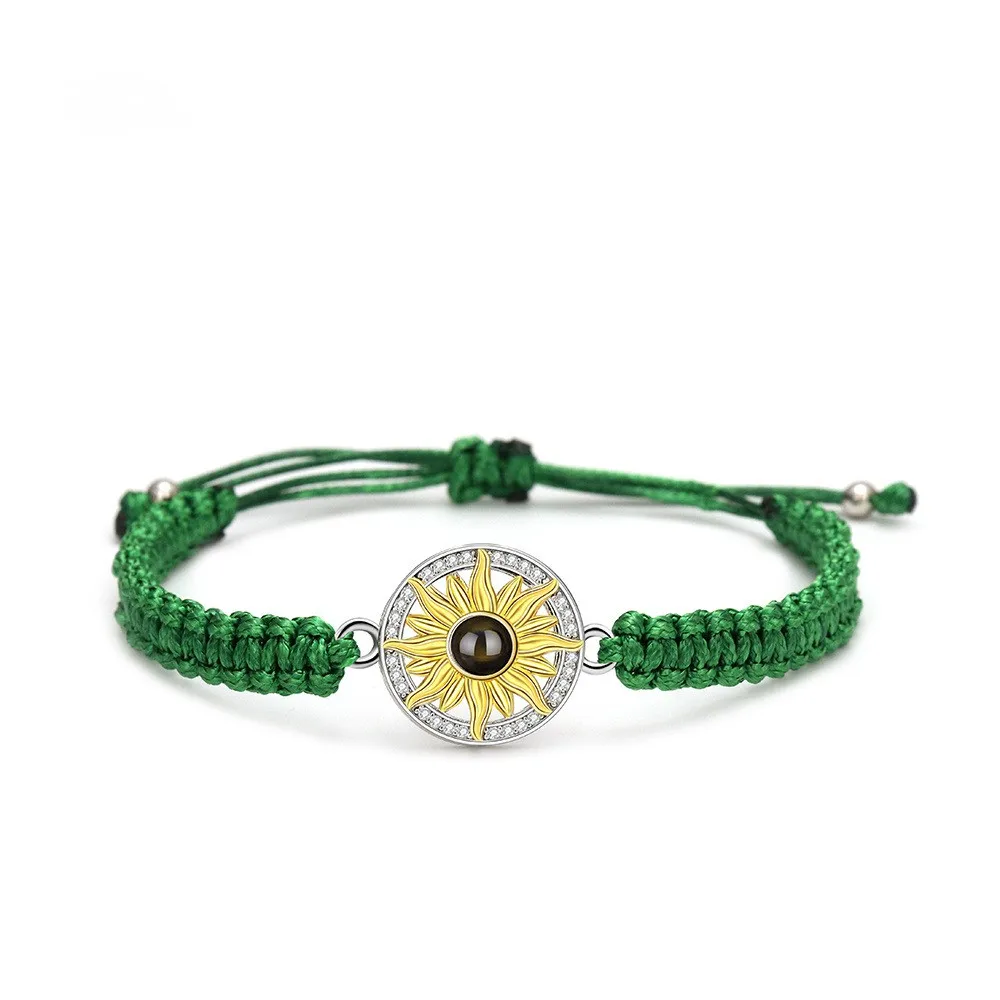 S925 reines silber gewebtes Projektions hands eil