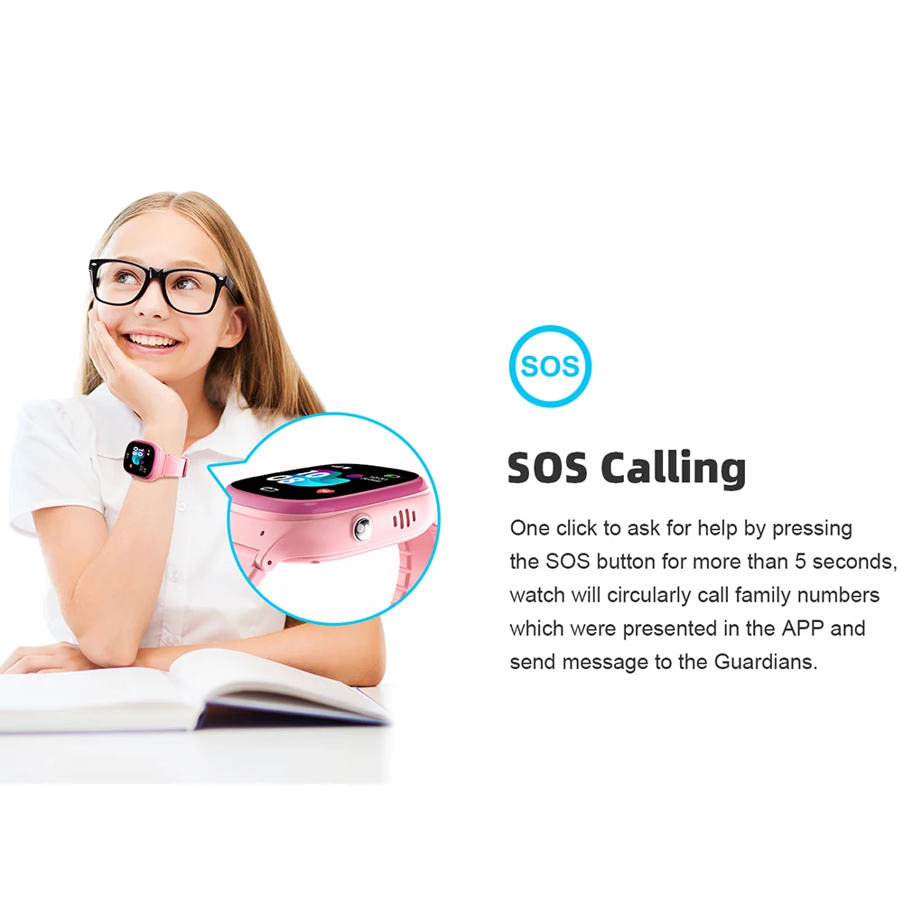 Детские умные часы 2G SIM-карта с SOS-звонком, телефонные часы, умные часы, детская камера, IP67, водонепроницаемые умные часы для детей
