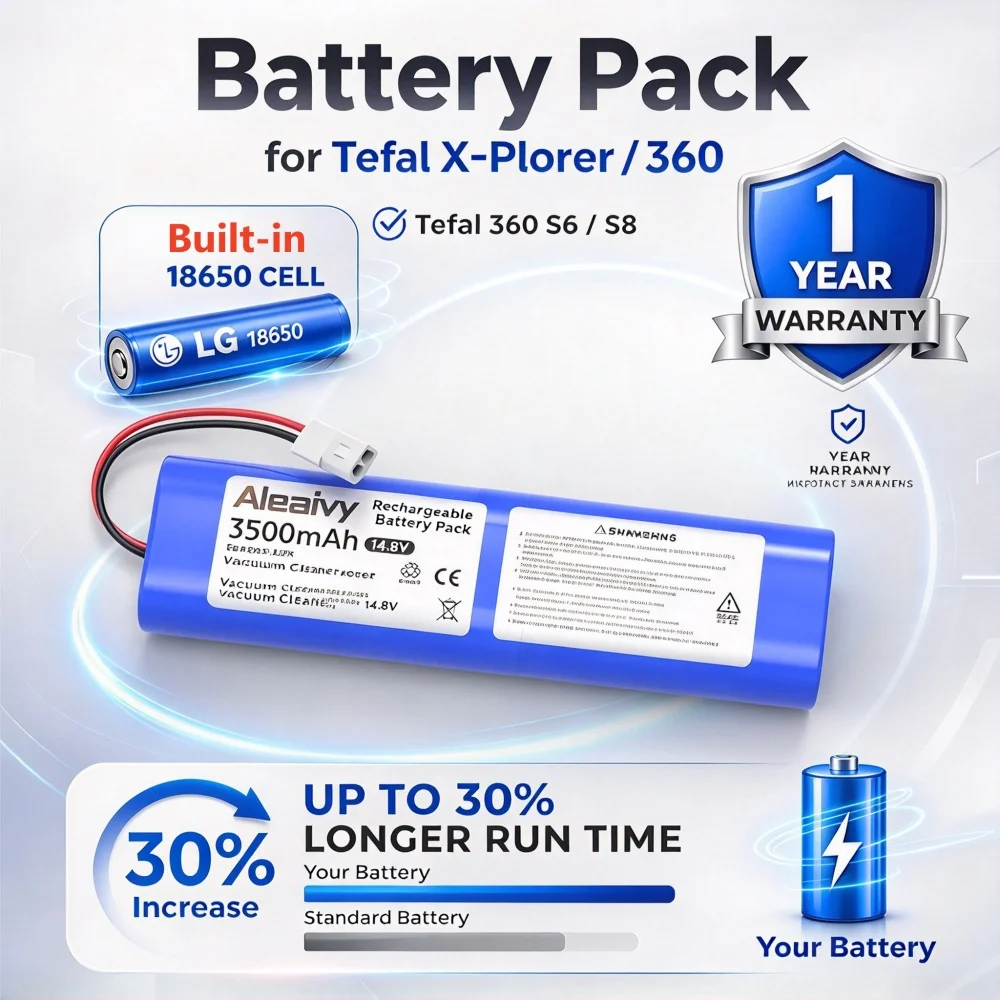 14.8V 3500mAh Li-ion Battery For Hoover Rogue 970 BH70970 Rowenta X-Plorer 75 Animal 75s Tefal RG7675 RG8575 Qihoo 360 S6 S8