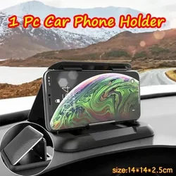Carbon Fiber Patterned Car Phone Holder Silicone Sunshade Navigation Holder Desktop Phone Holder Suitable for 3 To 7-inch Phone