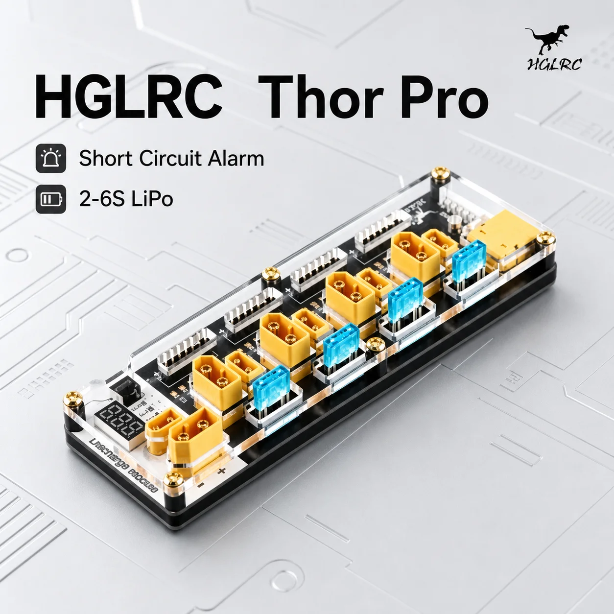 HGLRC Thor Pro LiPo Balance Charging Board 40A XT60 XT30 2-6S Battery Discharger For IMAX B6 ISDT Q6 FPV Drone Battery Charger 4