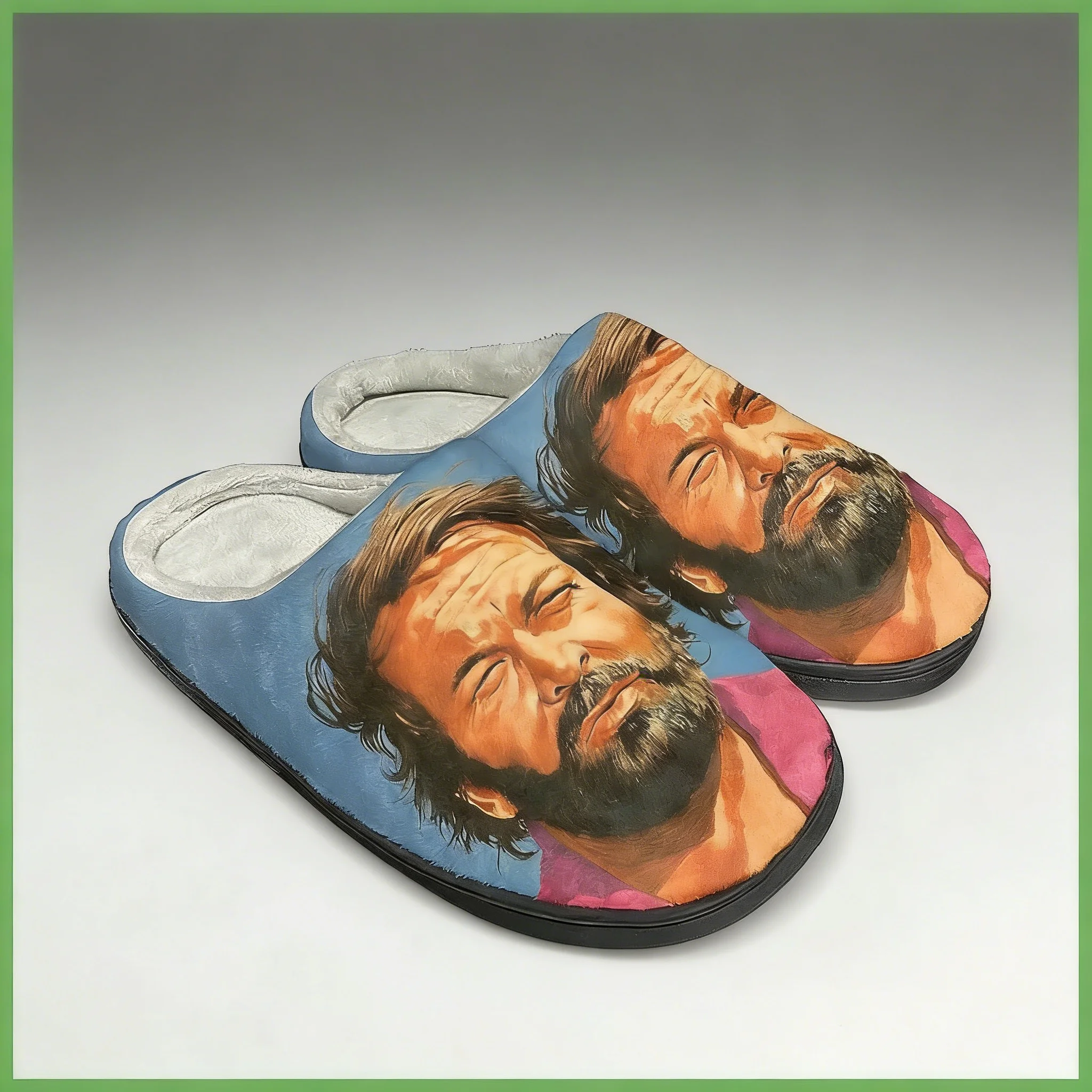 

Плюшевые тапочки Bud Spencer для мужчин и женщин, теплые хлопковые домашние/уличные тапочки, теплые удобные нескользящие сандалии