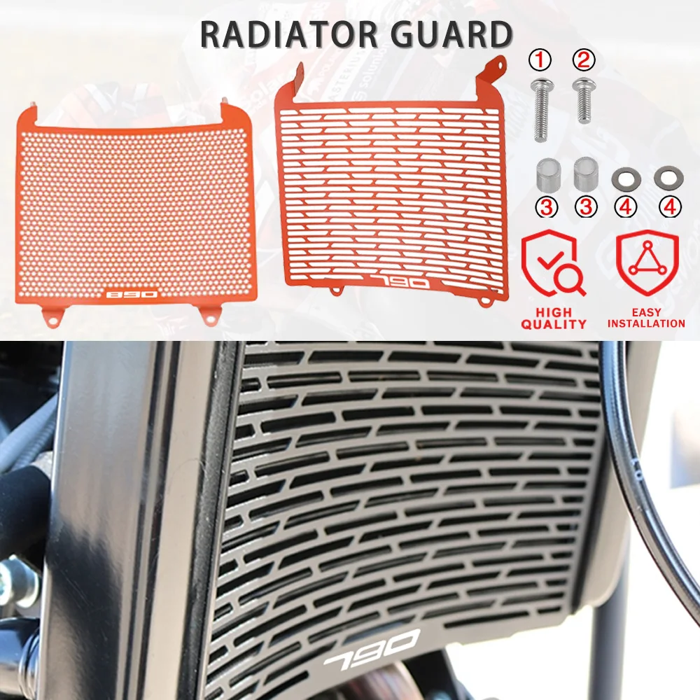 

Решетка радиатора мотоцикла для DUKE 790 DUKE 890 2018-2021 2022 2023, защитная крышка, аксессуары для защиты, защита радиатора