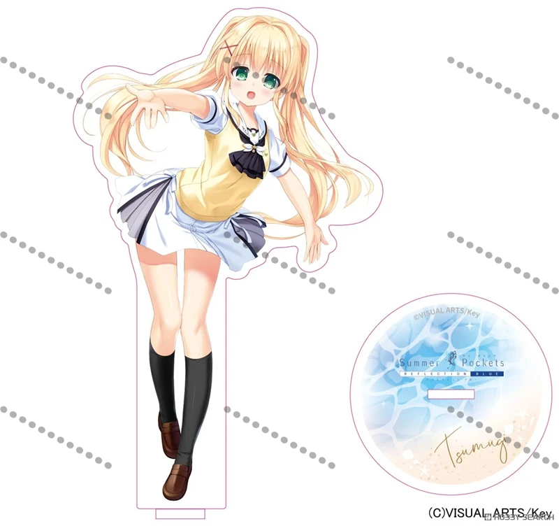 جيوب الصيف الاكريليك حامل Shizuku Aoi Ryuukou Tsumugi الشكل حامل لوحة تأثيري الدعامة ديكور المشجعين هدايا عيد الميلاد 15 سنتيمتر