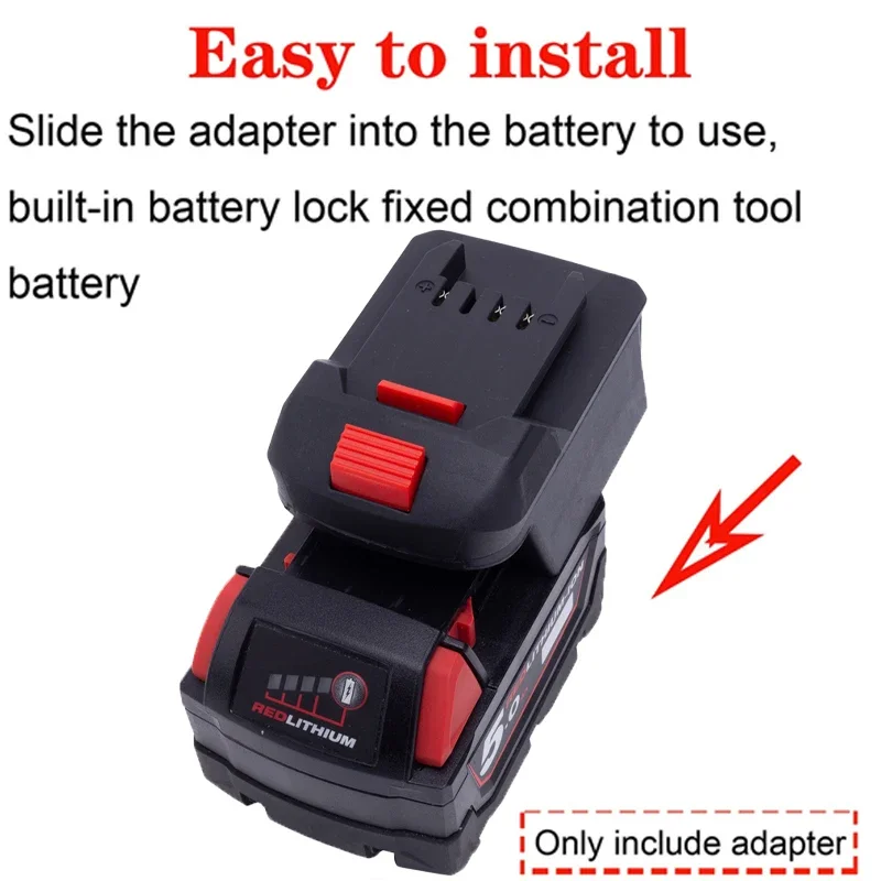 Converter for Milwaukee 18V Li-Ion Batteries to Lidl Parkside X20V Li-Ion Tool Series Battery Adapter Power Tool Accessories