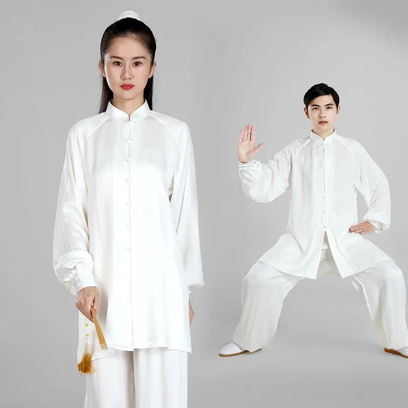 Tai Chi Clothes Women Wushu Clothes Kung Fu Competition Clothes Martial Art Uniform Wrinkle Free 2023 White