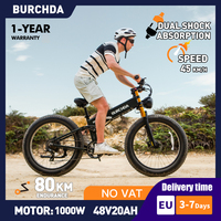 BURCHDA R5Pro 1500W Electric Bicycle Mountain Ebike 26Inch Fat Tires 48V20AH Men's OFF-Road MTB Electric Bike For Adults