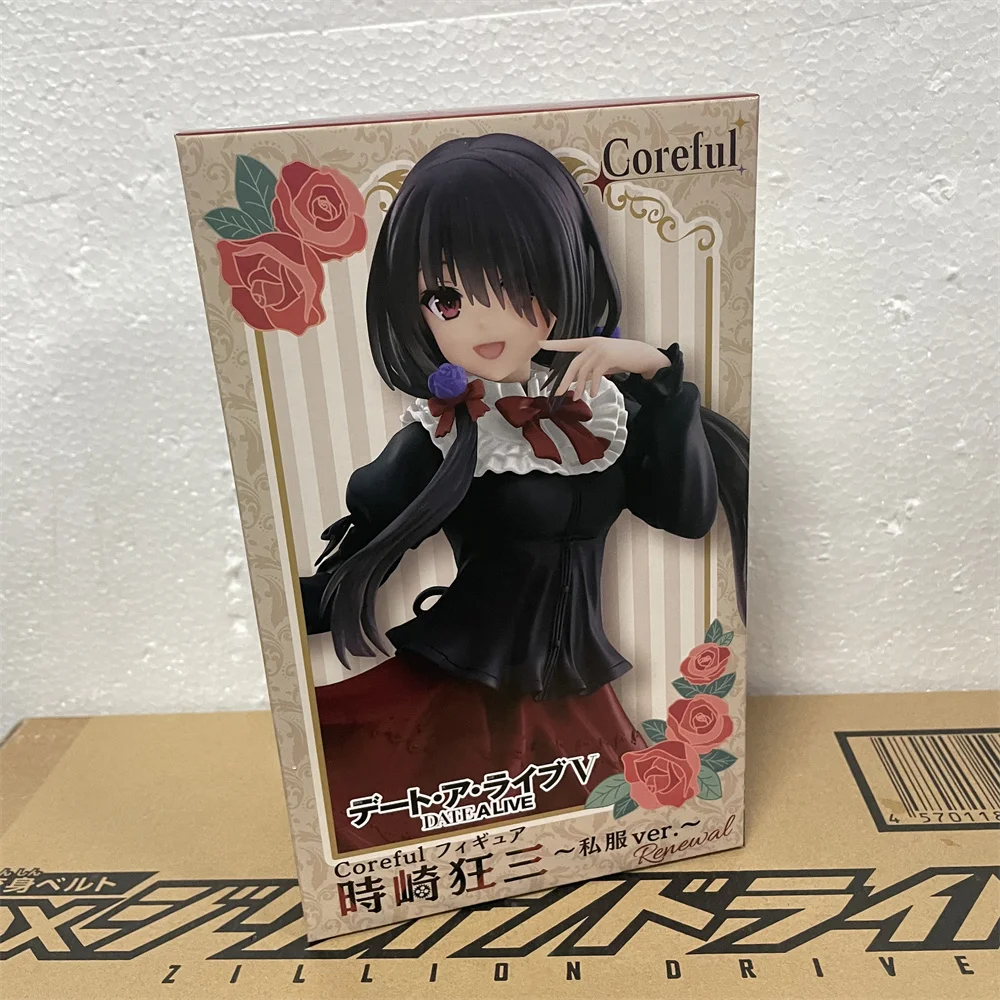 In Stock Anime Figure TAITO DATE A LIVE V Tokisaki Kurumi Coreful Original Action Figurine PVC Toys Model Collector 18cm Doll