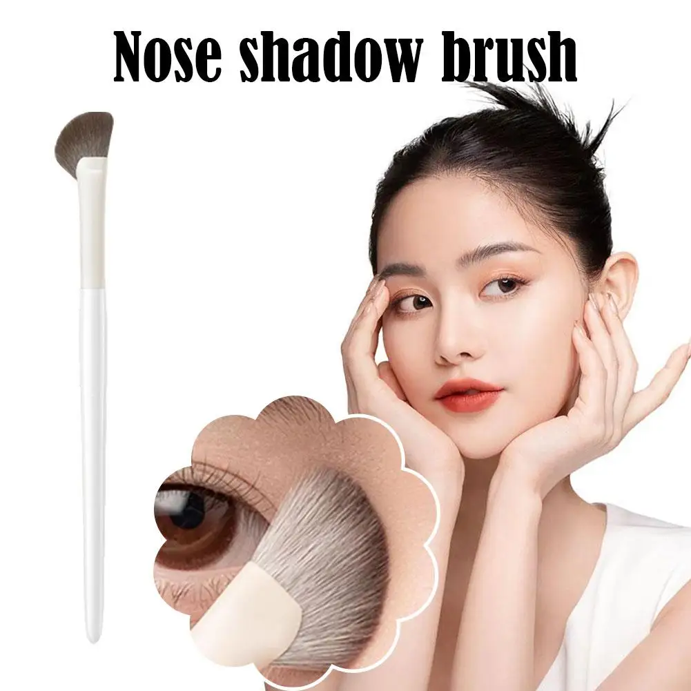 Pędzel do cieni do powiek Mini pędzel do konturowania nosa Skośny pędzel do konturowania nosa Pędzel do makijażu brwi i kości nosowej do makijażu całego twarzy dla początkujących