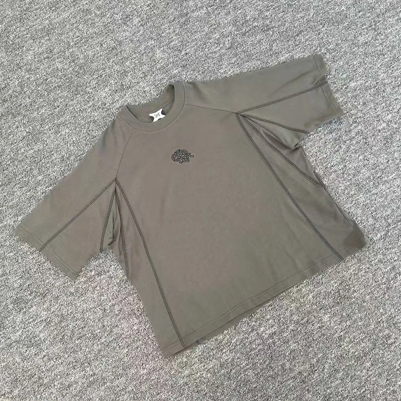 

Mertra Short-sleeved T-shirt Embroidered Letters Mertra Tops Real Photos Men Women Loose Casual European American Streetwear