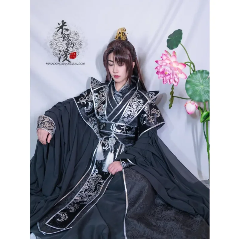 

He Xuan Cosplay Costume Tian Guan Ci Fu Outfit Sha Po Lang Chang Geng Character Suit Hanfu Er Ha Mo Ran Cos Costume For Adult