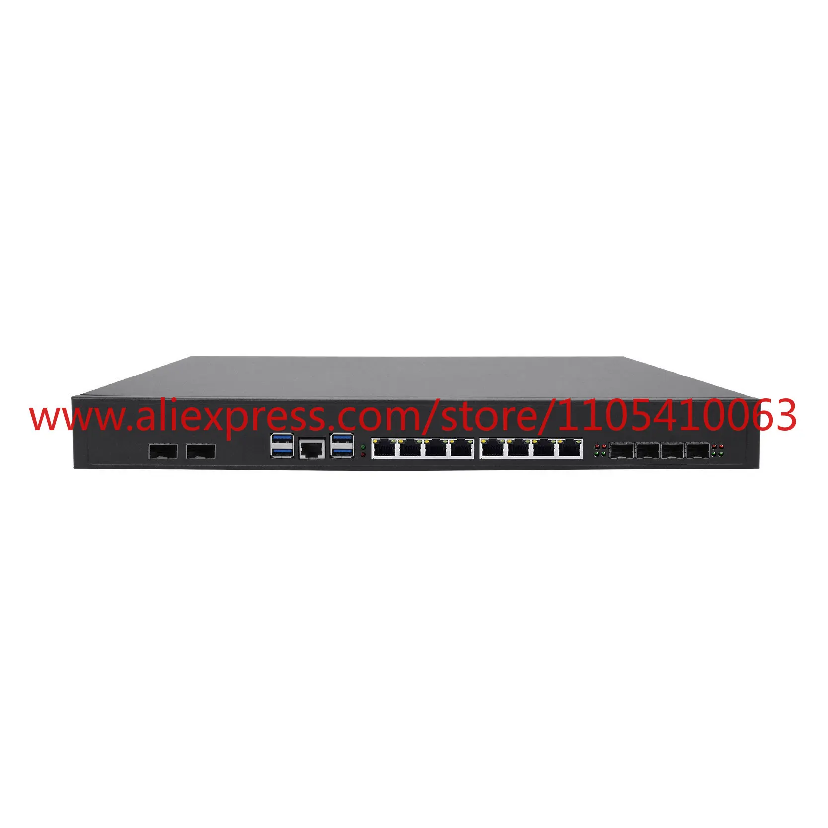 1Pcs E5 V4 Xeon Central Processor Firewall Router with 2 x 100G + 4 x10G SFPs 8 x 2.5G 2 100G Server 4  USB3.0 Pfsense