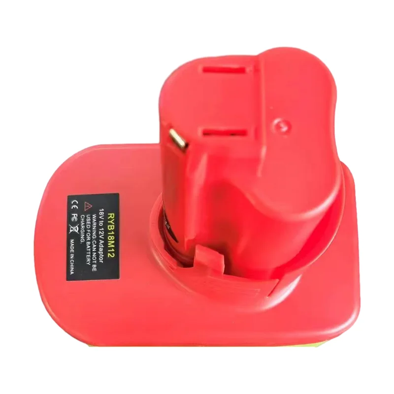 MAKE-RYB18M12 แบตเตอรี่อะแดปเตอร์อุปกรณ์เสริมสําหรับ RYOBI 18V แบตเตอรี่ลิเธียมแปลงสําหรับ 12V M12 เครื่องมือไฟฟ้าไร้สาย