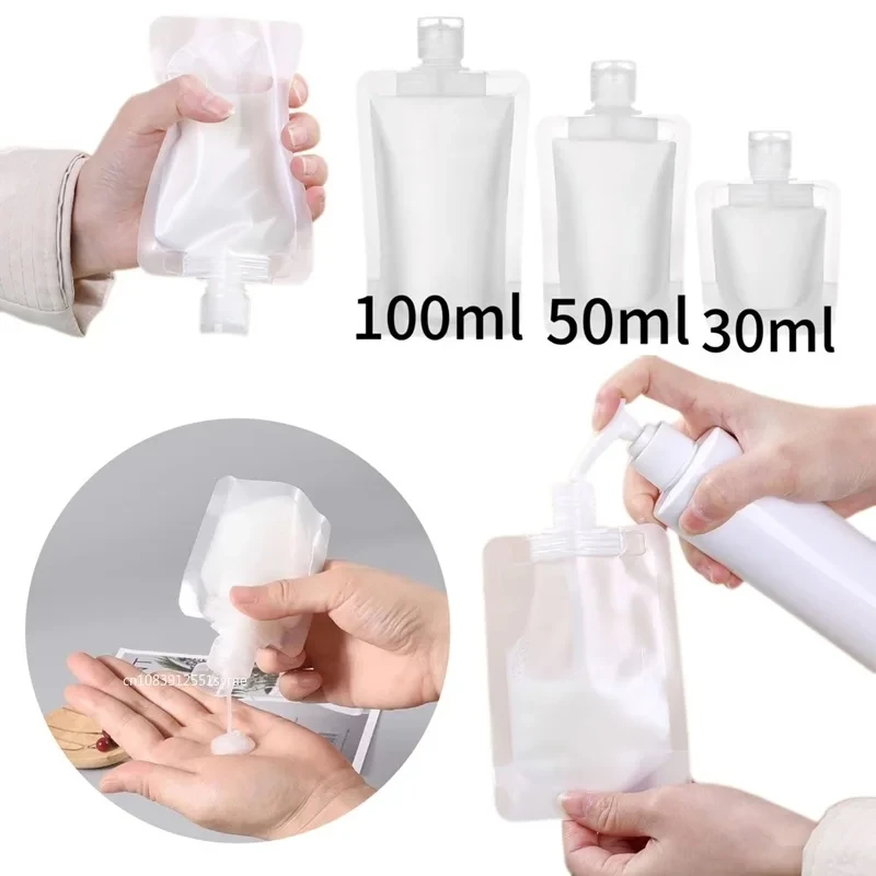 

30/50 ml Dispenser Bag Liquid Lotion Portable Travel Packaging Bag Reusable Leak-proof For Shampoo Cosmetic Storage Container