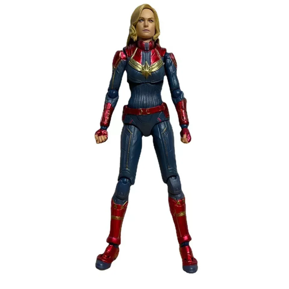 15cm Marvel Marvel Super-Heroes Anime rysunek kapitan Marvel Model urządzenia peryferyjne Anime akcja dekoracje na biurko prezent zabawki gra