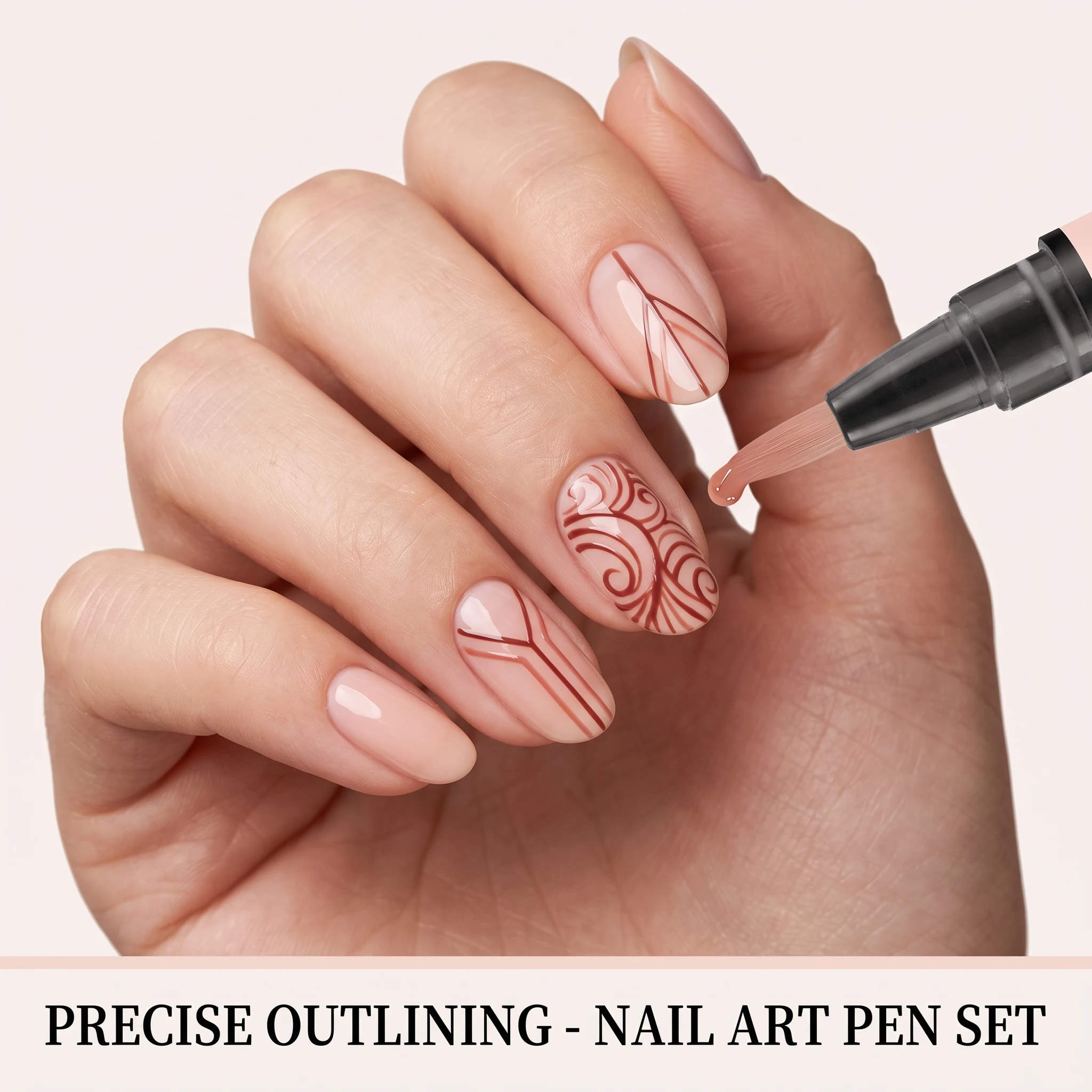Nail-Art-Stift-Set, 6 Farben,  – Nail Art Design Bewertung und Preis