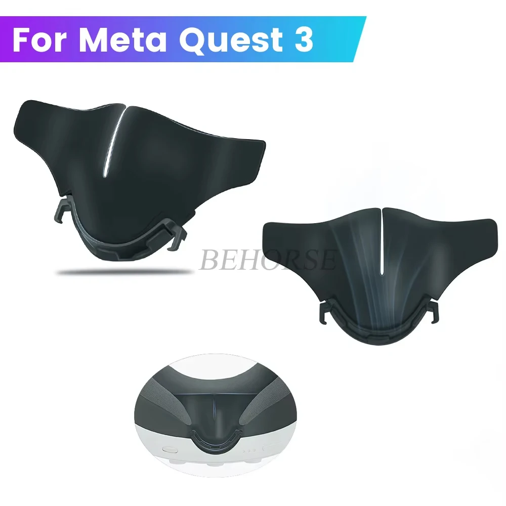 Silicone Blackout Nose Rest para Meta Quest 3, Nariz Ponte Capa Protetora, Durável Silicone Nose Pad, VR Acessórios