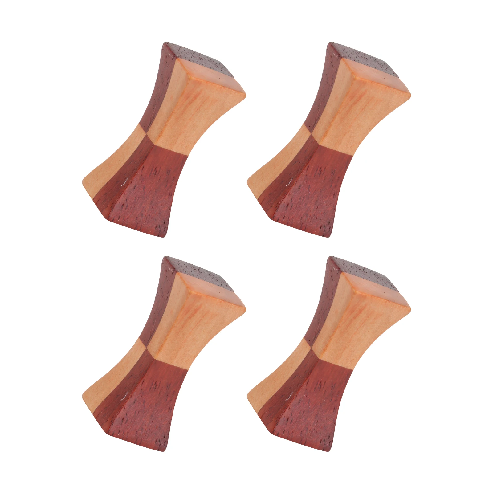 

4 Pcs Chopstick Holder Smooth Surface Natural Wood Table Decor Easy Clean Unique Design Stabilize Chopsticks Forks
