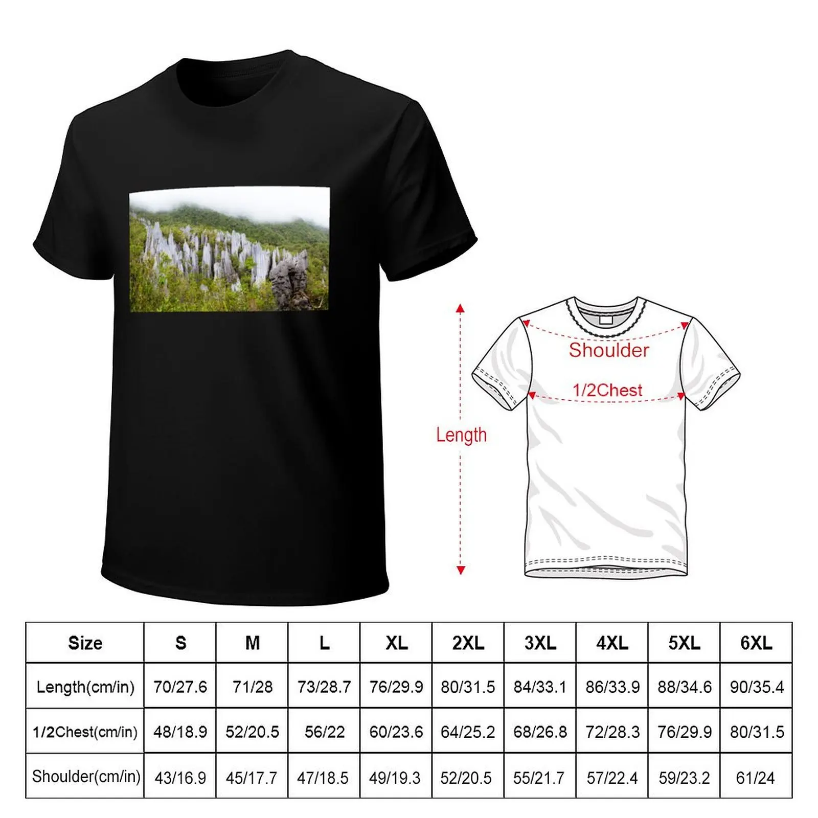Limestone pinnacles at gunung mulu national park T-Shirt essential t shirt T-Shirt