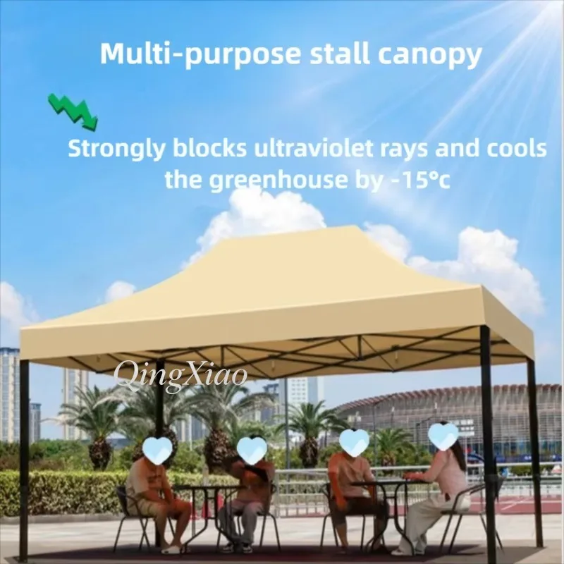 4 Leg Pop Up Canopy Tent Outdoor Heavy Duty Waterproof Sun Shade Awning for Market Stall Patio Party Shelter with Roller Bag