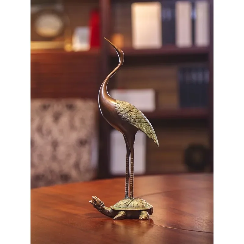 LP1 turtle crane crane ornaments birthday gift birthday Chinese living room home decoration