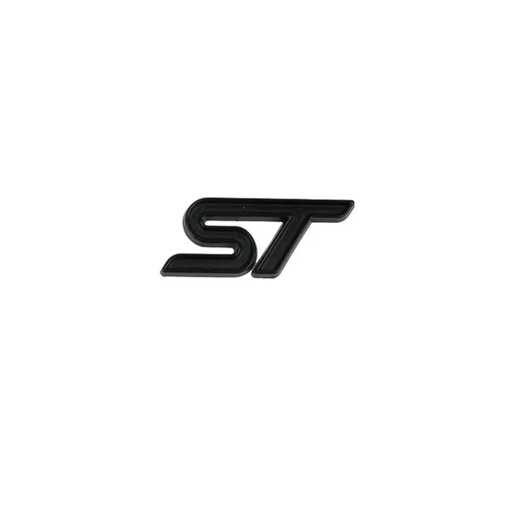 3d Metal Letter ST Badge Car Steering Wheel Sticker Decals For STLINE Fiesta Ecosport Mondeo Fusion Focus Kuga Accessories