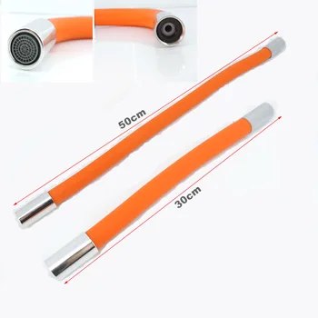 Extensor de torneira de cozinha 30cm 50cm universal 360 °   torneira rotativa com mangueira de silicone, torneira, tubo de água, pia do banheiro