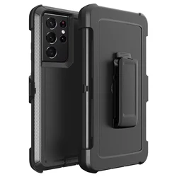 Hybrid Rugged Armor With Clip Case for Samsung Galaxy S25 S24 S23 Ultra Plus FE A06 A16 A55 A35 A25 A15 A05S 5G OTT Cover Box