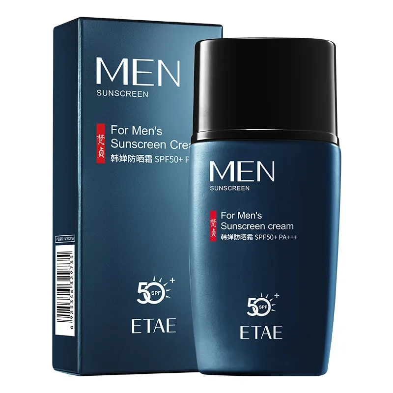 Men Facial Sunscreen Spf 50+ Men's Sunscreen for Face Body Sun Block Refreshing Moisturizing Solar Blocker Protector