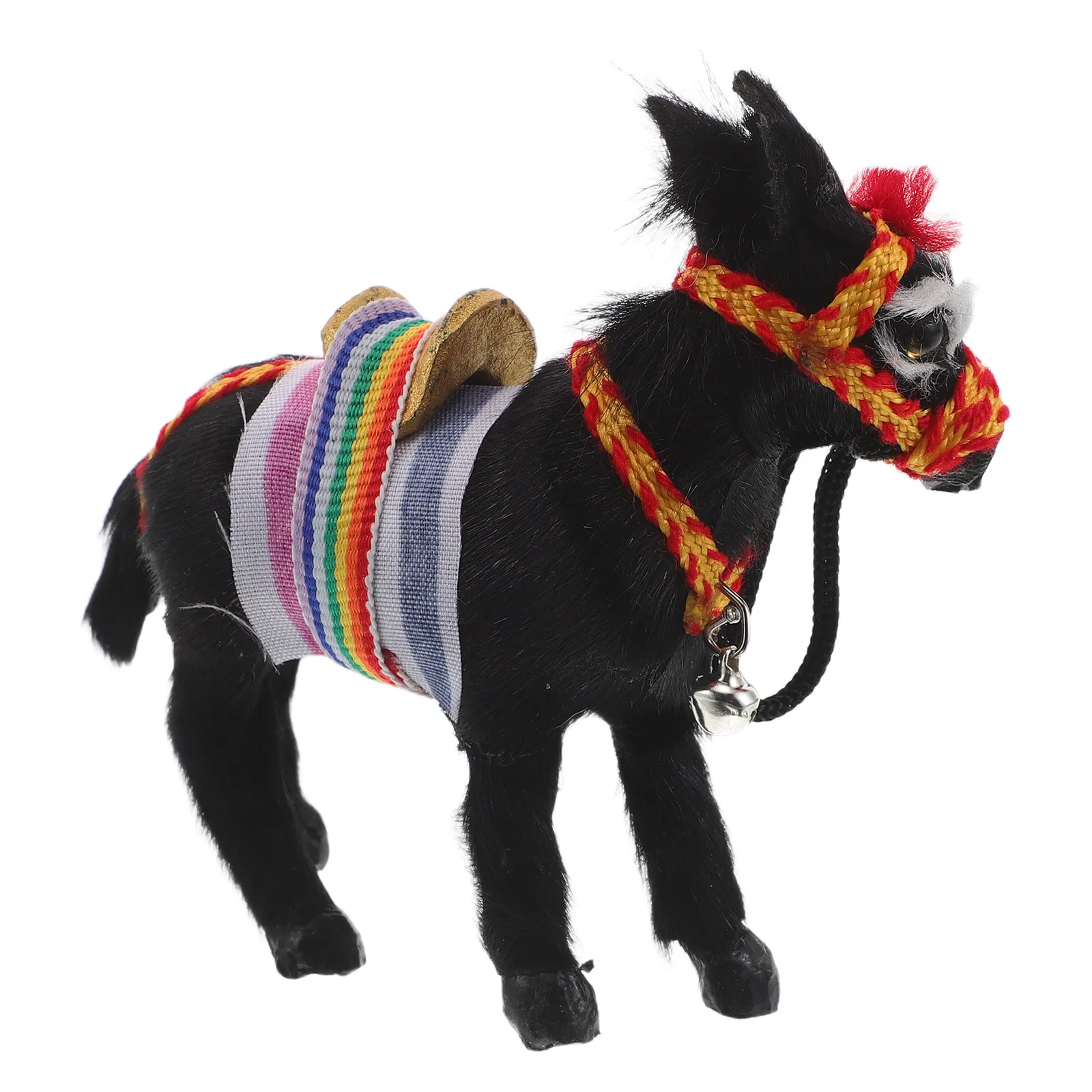 

Реалистичная фигурка ослика ручной работы из смолы, имитация животного, для декора дома и офиса, натуральные цвета, реалистичный ослик