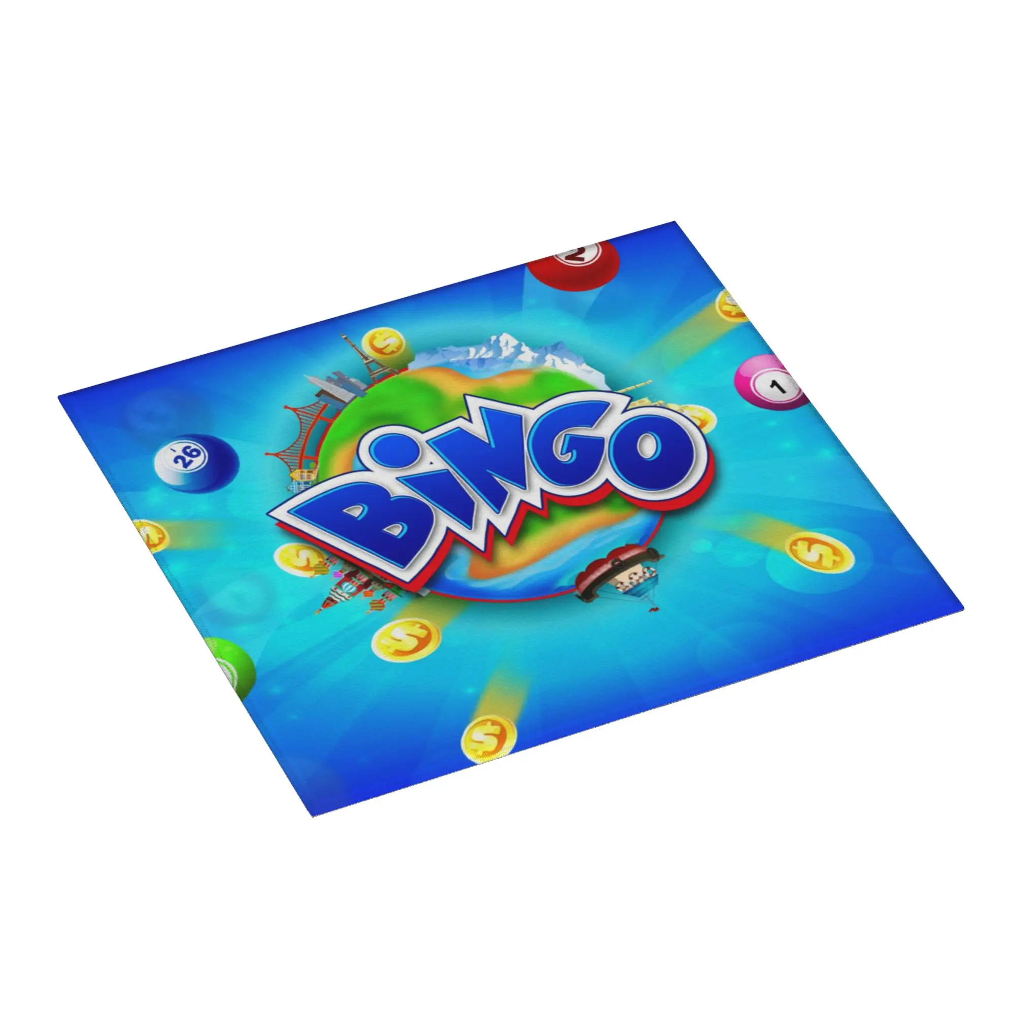 Bingo Paper Game Drying Mat For Kitchen Waterproof Non‑Slip Oil Proof Reusable  Bathroom Countertop Protector Mat