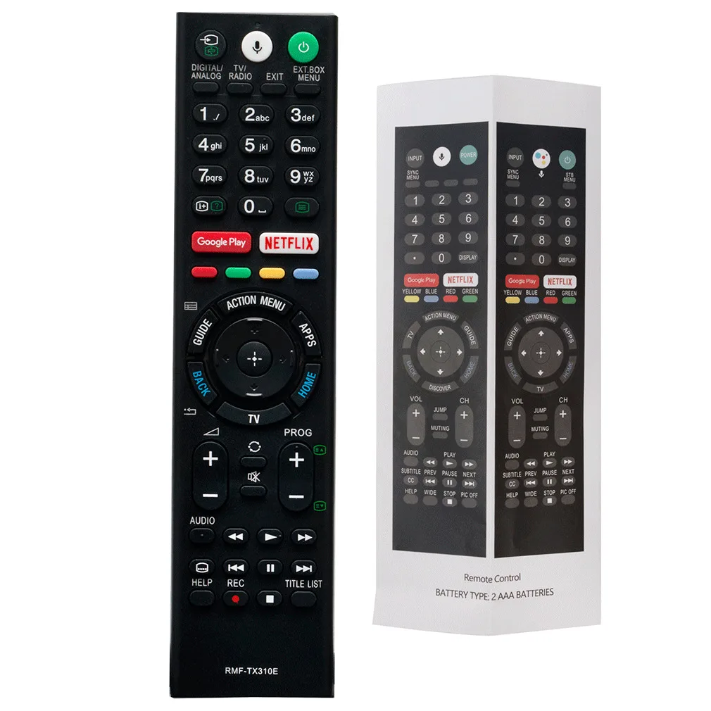 NEW Remote Control RMF-TX310E RMFTX310E for Sony Voice Google Play & Netflix Buttons