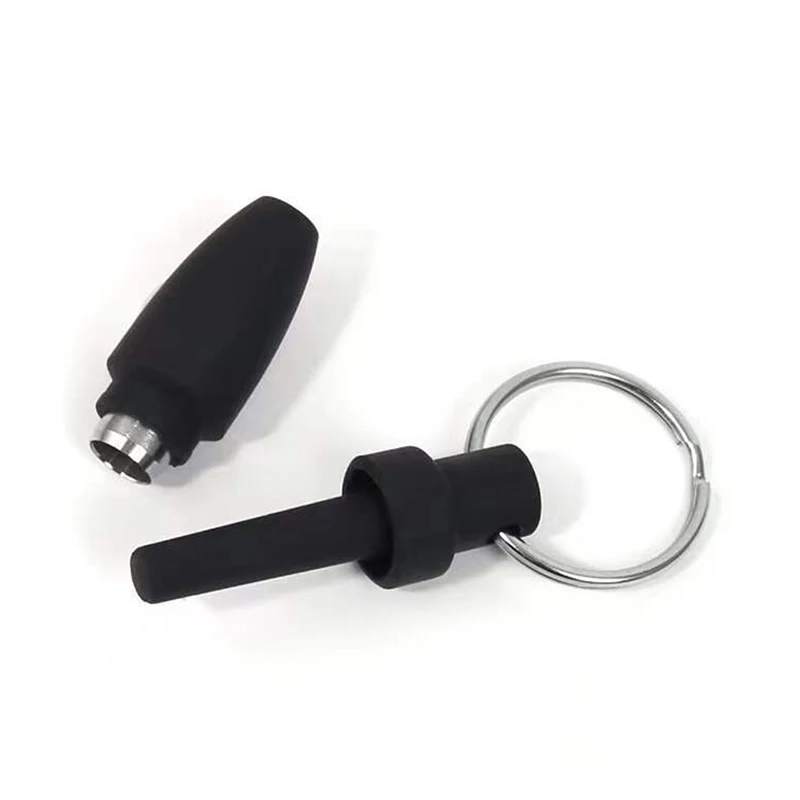 With Key Ring Clip Rubber Portable Cigar Puncher Accessories Blade Cigar Cutter Drill Hole Pocket knife for Cigar Gadgets