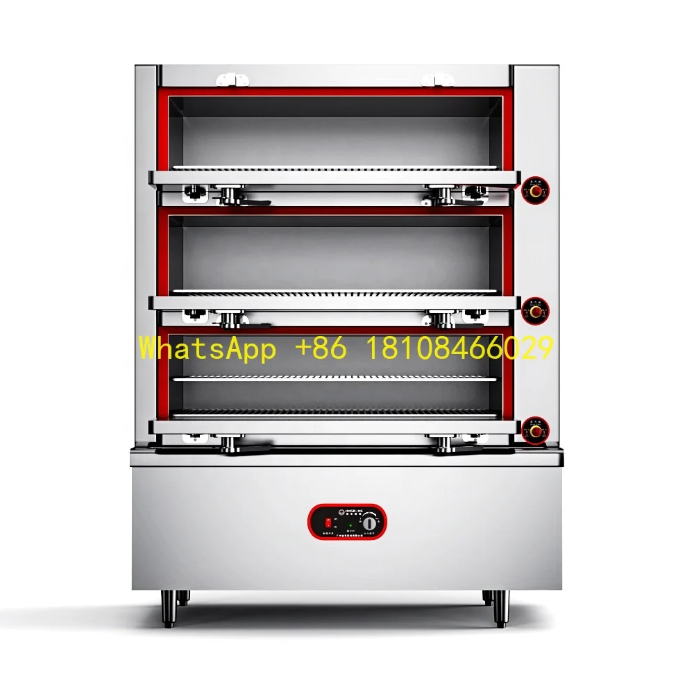 

Deck Electric Rice Steamer for Restaurant Hotel Commercial Gas Automatic Steamed Cabinet 3