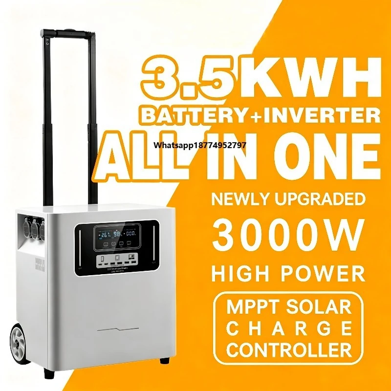 Suntik LiFePO4 Pure Sine Wave Inverter Solar Panel Compatible Car Truck Heavy Duty Jump Starter Type-C External Battery