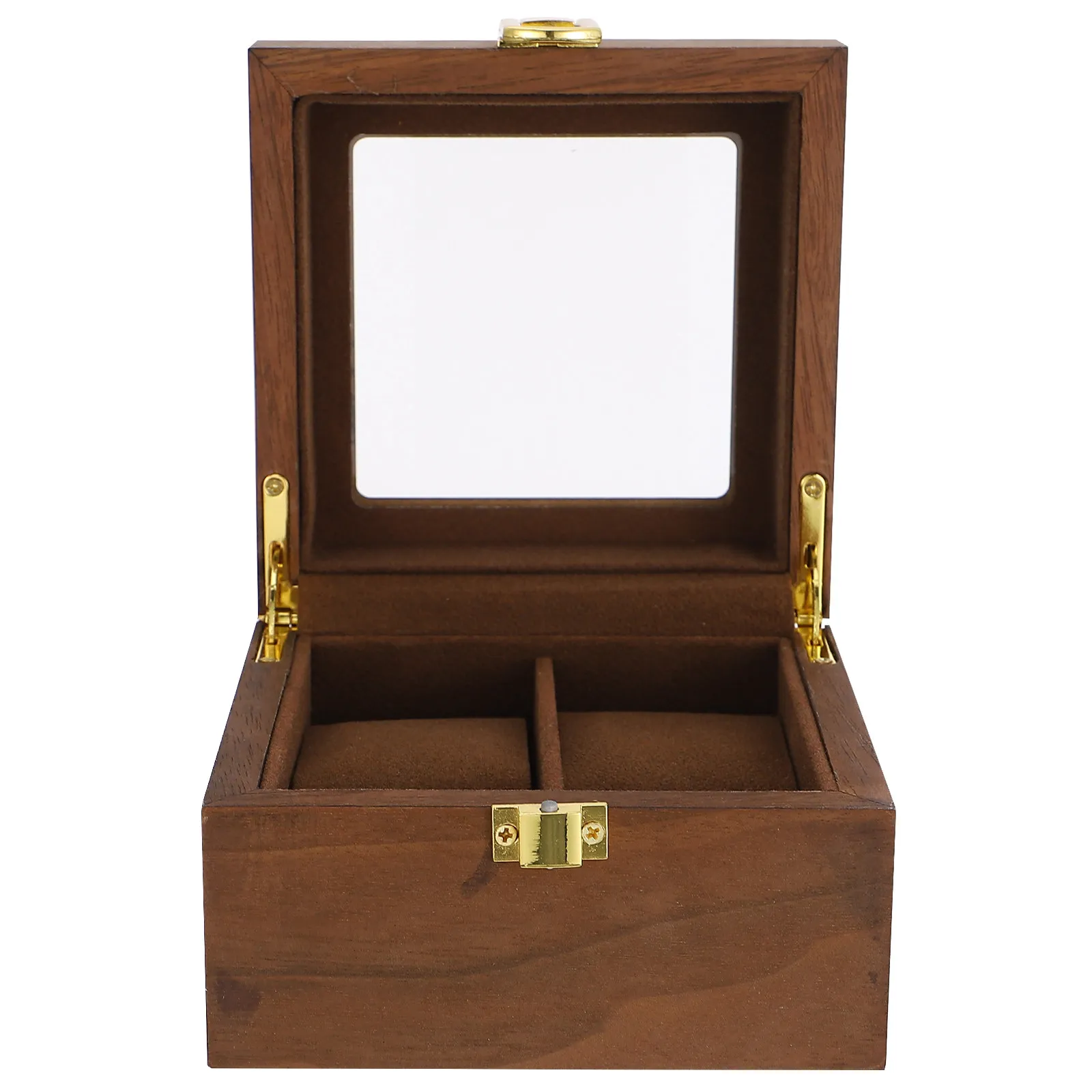 

Коробка для хранения часов с замком-защелкой, элегантная винтажная, на 2 слота, футляр-органайзер для демонстрации часов, подарочная упаковка, контейнер для наручных часов, 1 шт.