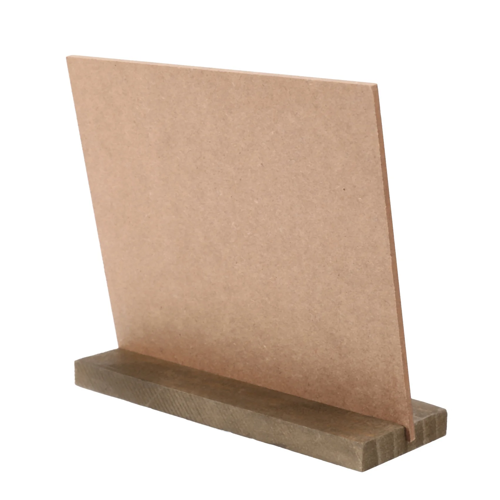 L72A-12 Pack Rustic Chalk Board Sign With Wood Stand For Wedding Decorations Signs Labels 6X5 Inch Blackboard