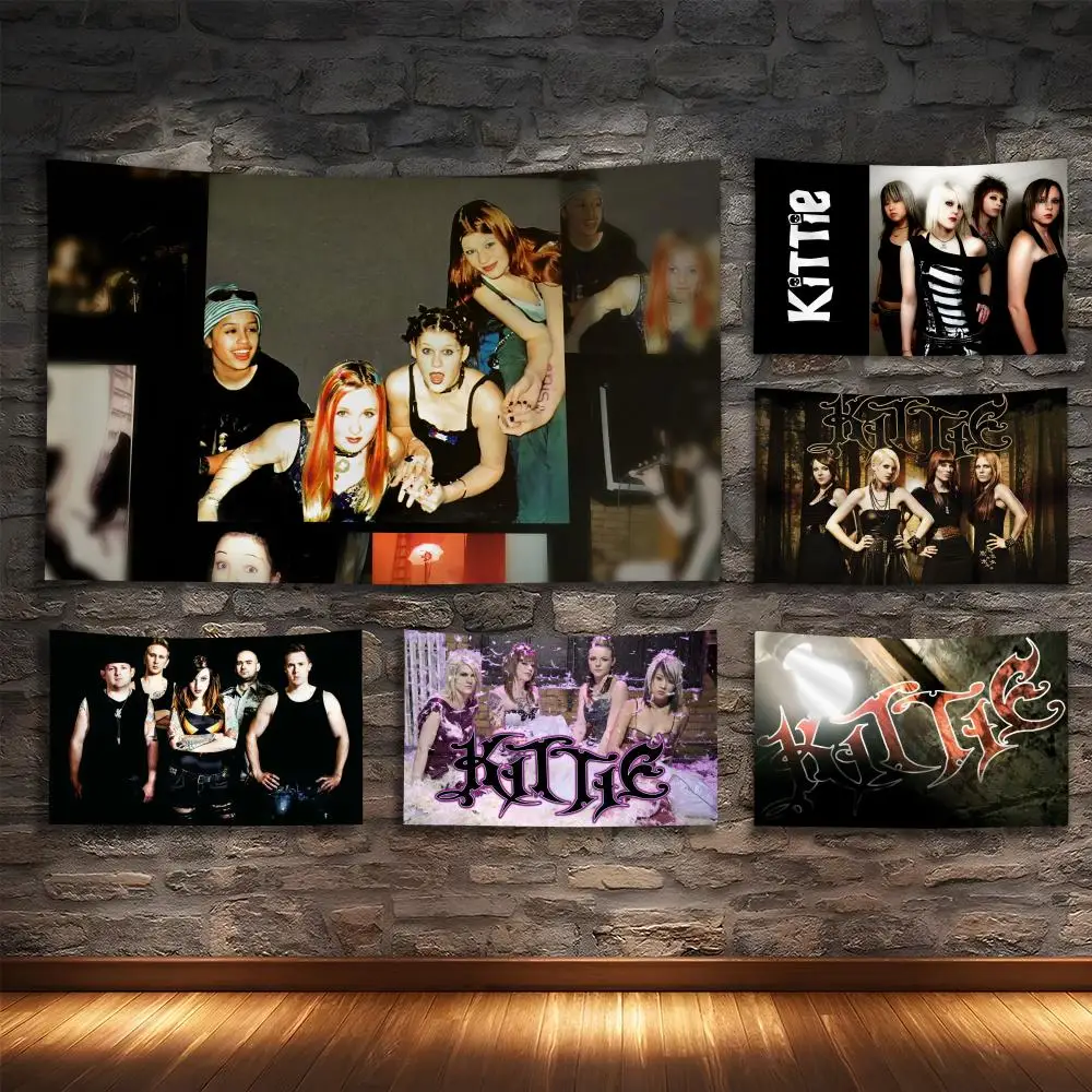 

K-KITTIE Rock Tapestry Custom Living Bedroom Party Dormitory interior Wall bohemian Decoration Attached clip